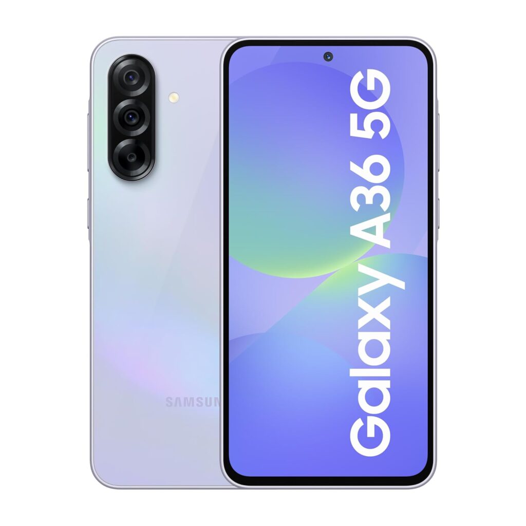 Samsung Galaxy A36 5G (Awesome Lavender, 8GB, 256GB) | Gemini Live | Awesome Intelligence (AI): Circle to Search, My Filter, Object Eraser | 4nm Snapdragon Processor | Flagship Grade Camera