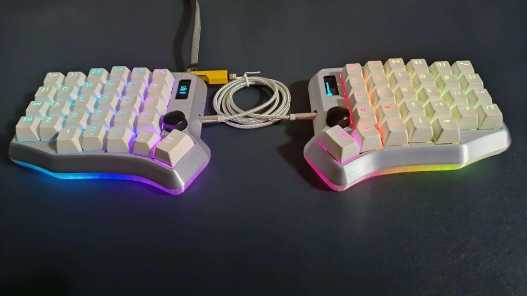 Lancemates Customizable RGB Wired/Wireless Split Mechanical Keyboard Kit - DIY Build Your Dream Keyboard