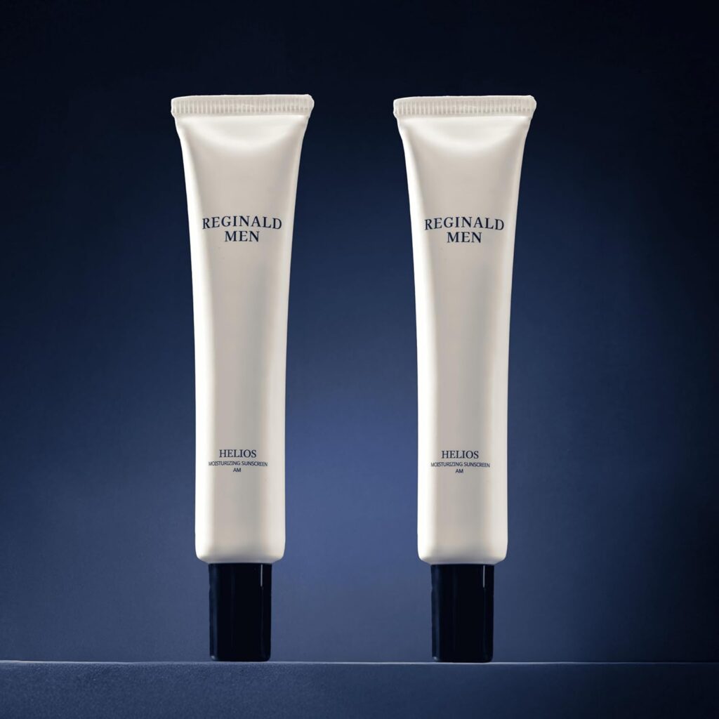 Reginald Men Sunscreen SPF 50 PA++++ | Brightening & Moisturizing | UVA & UVB Protection | Lightweight & Non-Greasy Formula | Broad Spectrum Sun Defense (50g, Pack of 2)