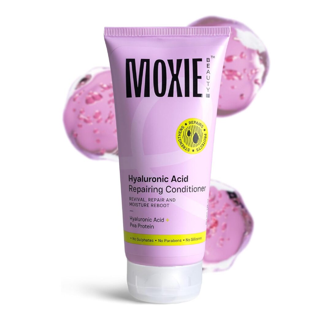 Moxie Beauty Hyaluronic Acid Repair Conditioner | Deep Hydration | Strengthens & Smooths | Frizz Control & Damage Repair | Lightweight & Silicone-Free | 175ml