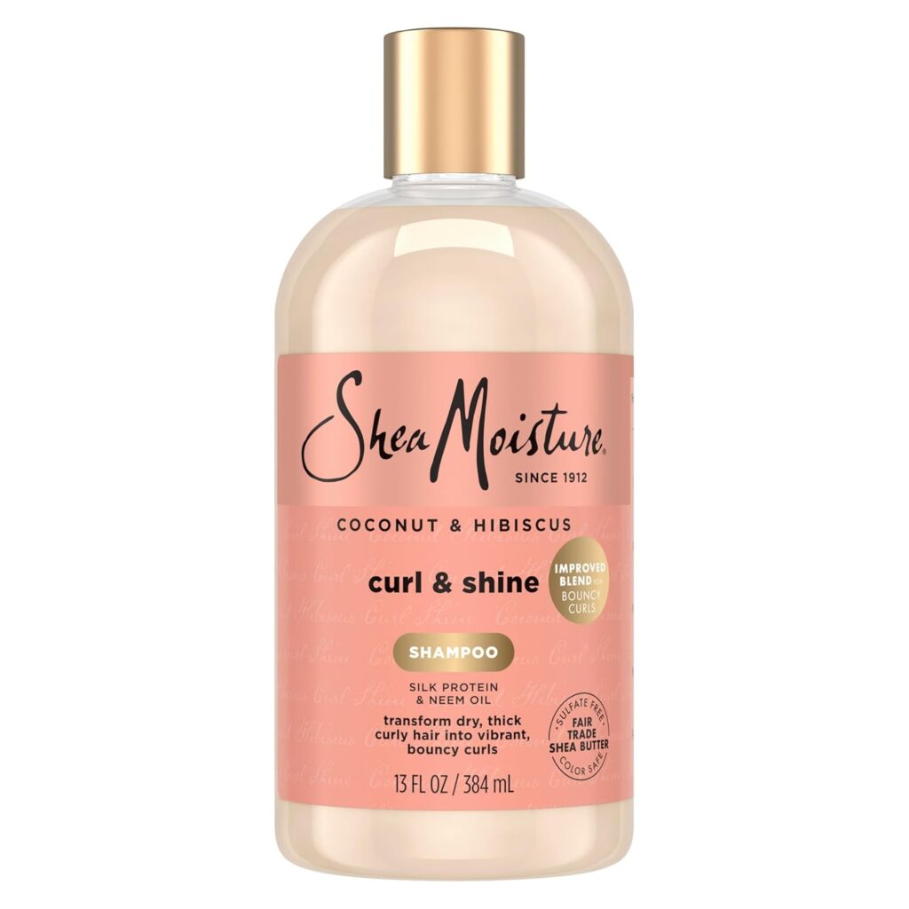 SHEA MOISTURE Coconut & Hibicus Curl & Shine Shampoo, 384 ml