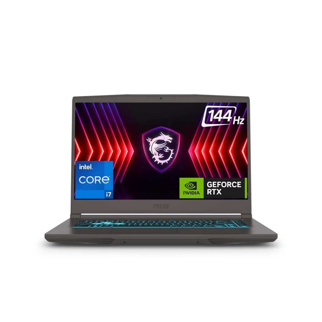 MSI Thin 15, Intel 12th Gen. i7-12650H, 40CM FHD 144Hz Gaming Laptop (16GB/1TB NVMe SSD/Windows 11 Home/Office 2021/NVIDIA GeForce RTX 3050, GDDR6 4GB/Cosmos Gray/1.86Kg) B12UC-2239IN