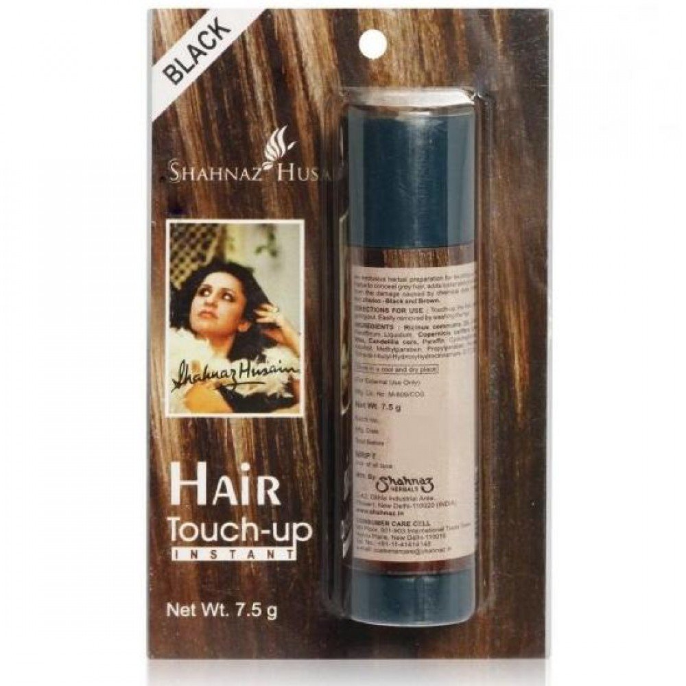 Shahnaz Husain Instant Hair Touch-Up Plus | Root Touch Up | Black | 7.50g