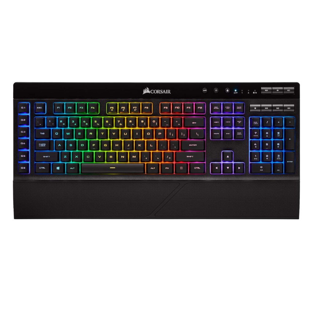 CORSAIR K57 RGB Wireless Gaming Keyboard with Slipstream Wireless Technology, Backlit RGB LED, Black