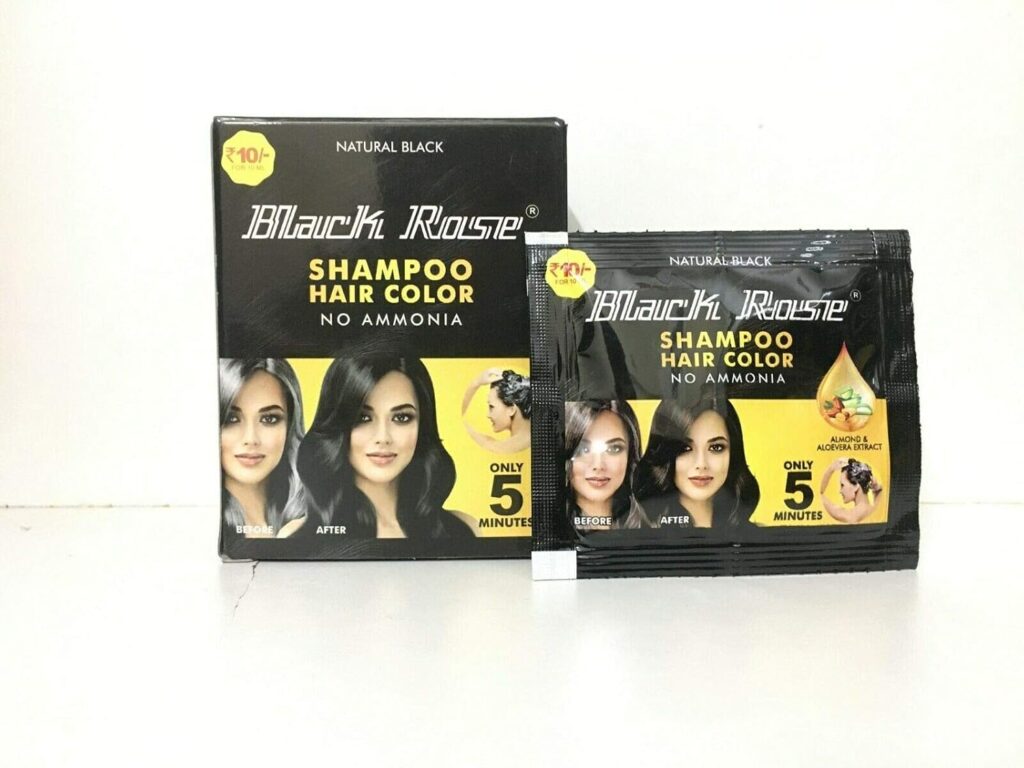 Black Rose Shampoo hair color
