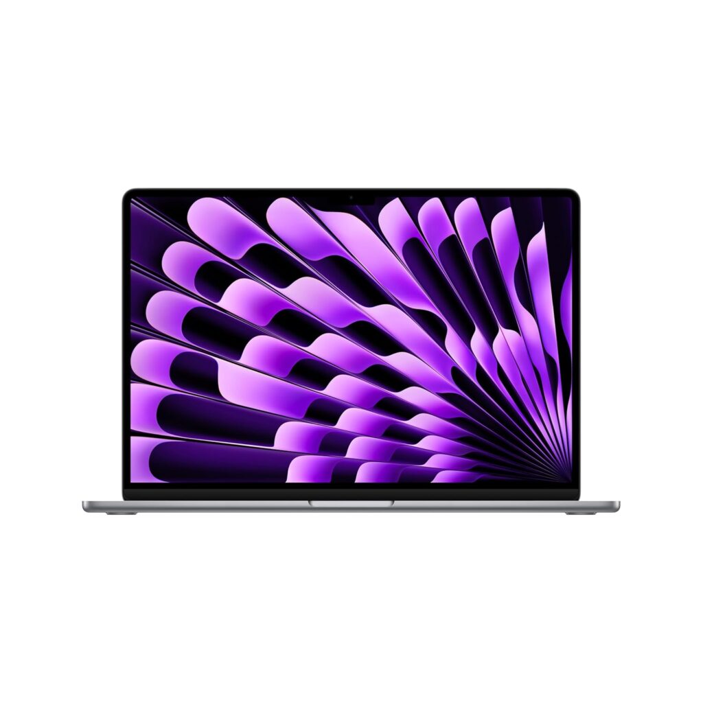 Apple 2024 MacBook Air 15″ Laptop with M3 chip: 38.91 cm (15.3″) Liquid Retina Display, 16GB Unified Memory, 256GB SSD Storage, Backlit Keyboard, 1080p FaceTime HD Camera, Touch ID- Space Grey