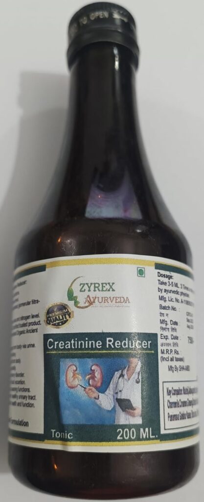 Creatinine Reducer Tonic Pack of 200 ML Pure Herbal and Safe