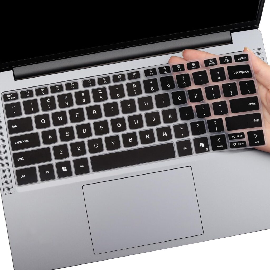 RAYA Silicone Keyboard Cover for Lenovo Ideapad Slim 3/3i Gen10 and Ideapad Slim 5/5i Gen10 13inch and 14inch Laptops [ Will NOT FIT for ideapad Pro or Yoga Models ] (Black)