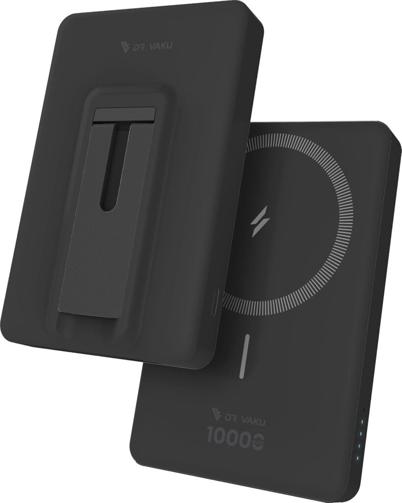 10000mAh Magnetic Wireless Power Bank Sylaris Magpro for iPhone 16/15/14/13/12 Series Type C Fast Charging Lithium Polymer Battery (Input & Output) 15w Wireless & Mag-Safe - Black