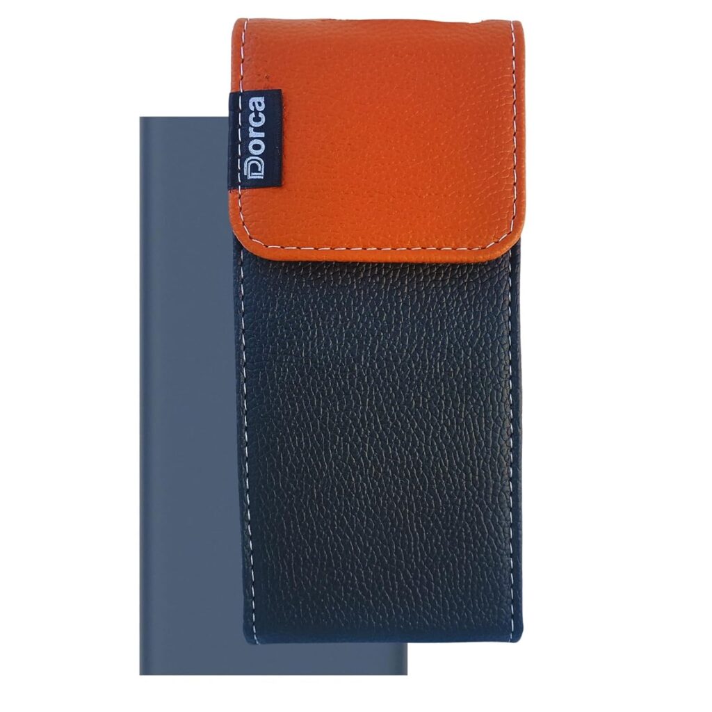 Dorca® Leatherette Protective Case for Xiaomi Power Bank 4i 20000mAh -Shock-Absorbent Inner Layer, Elastic Strap for Cables, Easy Plug & Play, Premium Finish, Keeps Power Bank Like New - Black