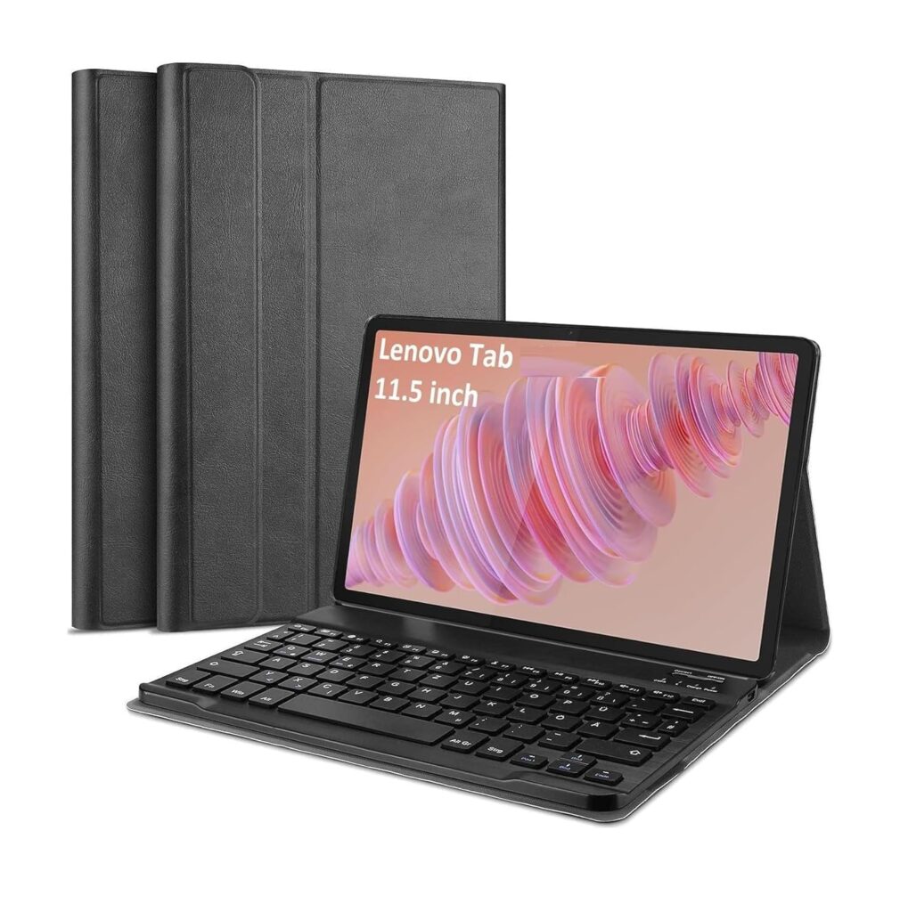 typecase Keyboard Case for Lenovo Tab P11 Pro & Pad Pro (TB-J706F/J706L & TB-J716F) - 11.5 Inch, Slim Stand Cover, 3-Viewing Angle, Magnetically Detachable Wireless Bluetooth Keyboard (11.5" Only)