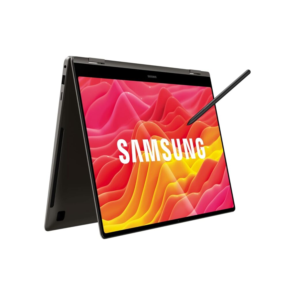 Samsung Galaxy Book3 Pro 360 Intel 13th Gen i7 EvoTM 40.62cm(16") Touchscreen 2-in-1 3K Display, 120Hz, Thin & Light Laptop(16 GB/512 GB SSD/Windows 11/MS Office/S-Pen/Graphite/1.6Kg), NP960QFG-KA1IN