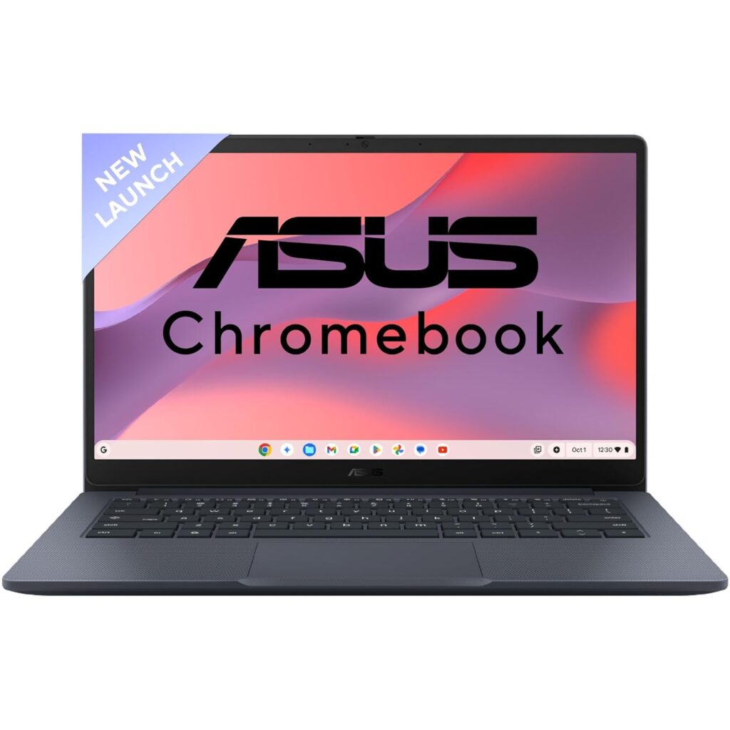ASUS Chromebook CX1405, Intel Celeron N4500 Processor,Chrome OS, Thin & Light Laptop (Integrated Intel UHD Graphics/8GB RAM/128GB SSD/FHD/14 (35.56 cm)/60Hz/42WHrs/Quiet Blue/1.4 Kg) CX1405CKA-S60394