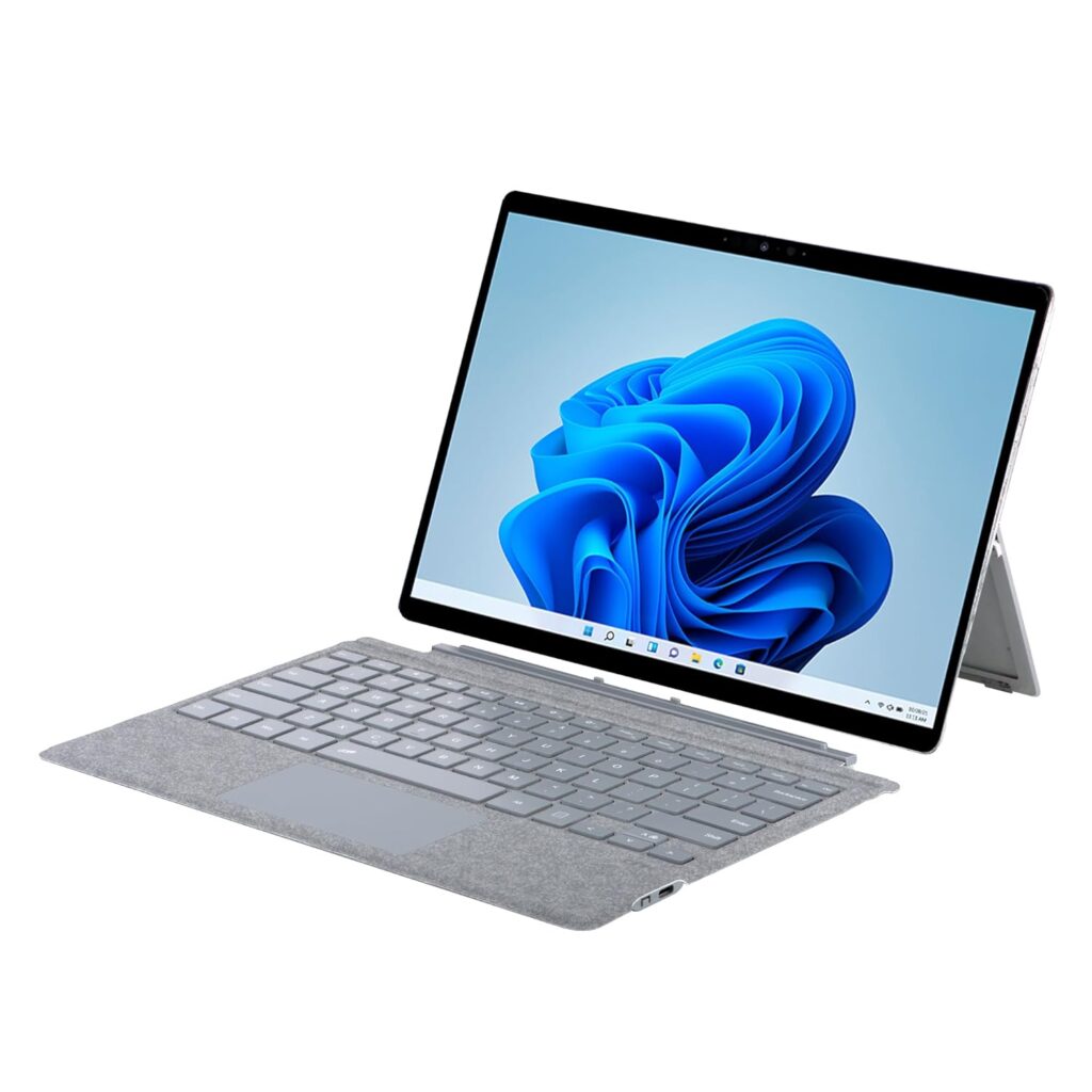 ProElite Keyboard for Microsoft Surface Pro 3/Pro 4/Pro 5/Pro 6/Pro7/Pro 7+ Detachable Wireless Bluetooth TouchPad Keyboard Surface Pro 3/4/5/6/7/7+ with Built-in 7-Colors Backlit, Light Grey