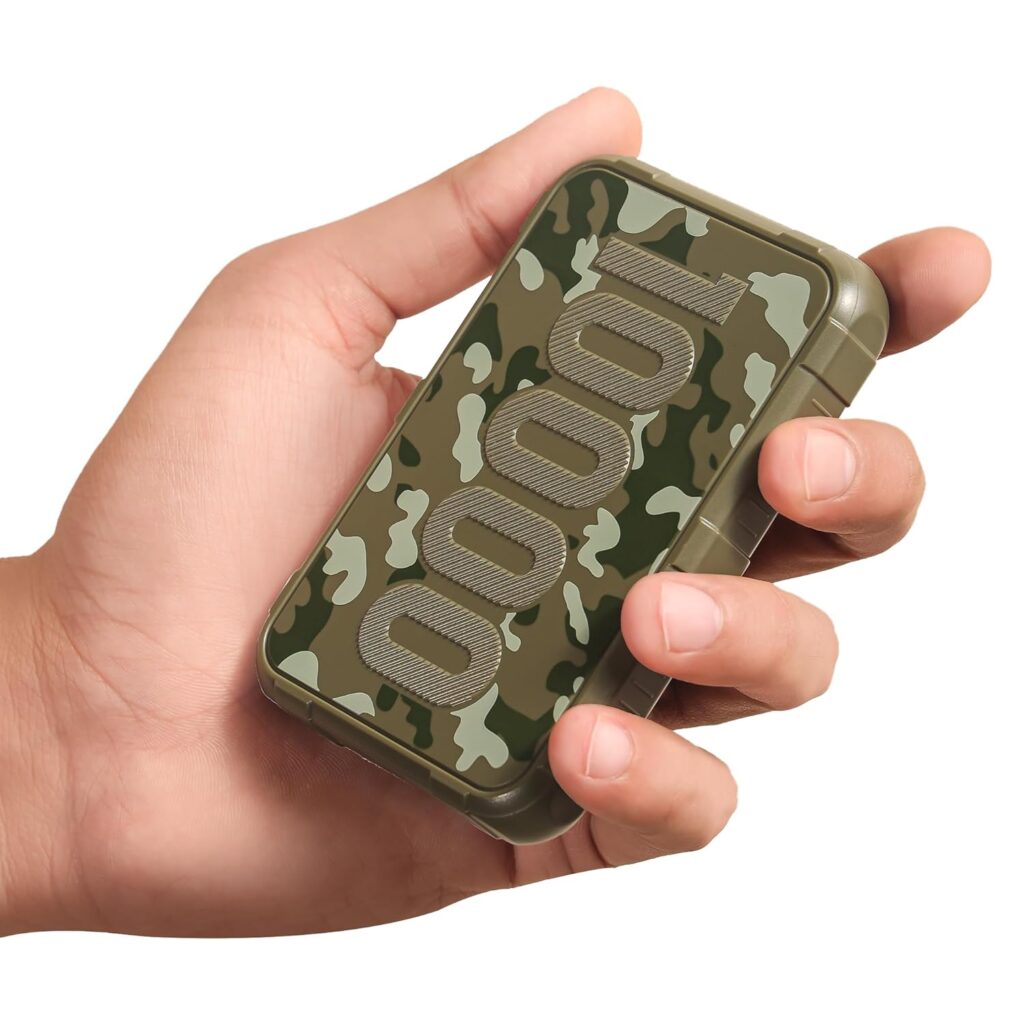 Ambrane 10000mAh Power Bank,Rugged & Slim,22.5W Fast Charging,Compact & Travel-Friendly,USB Type-C Input Output,PD & QC,Compatible with iPhone,Samsung,Oneplus & All Android (Force 10K,Dark Green)