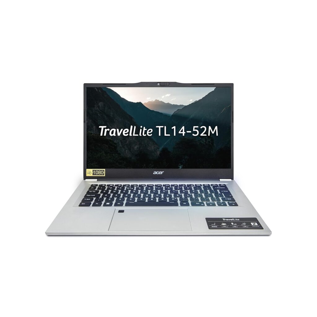 acer TravelLite Business Laptop, 13th Gen, Intel Core i7-1355U Processor (Windows 11 Home/16 GB RAM/512 GB SSD) TL14-52M with 35.5 cm (14") Full HD IPS Display, 1.38 kg