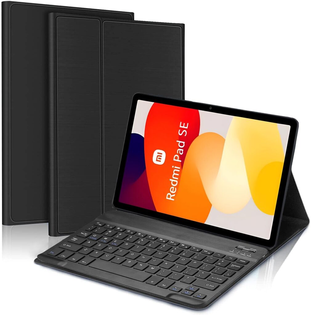 typecase Keyboard Case for Redmi Pad SE (11 inch only), Slim Lightweight Stand Cover, Magnetically Detachable Wireless Bluetooth Keyboard,Compatible Keyboard for Redmi Pad SE - 11 Inch ONLY