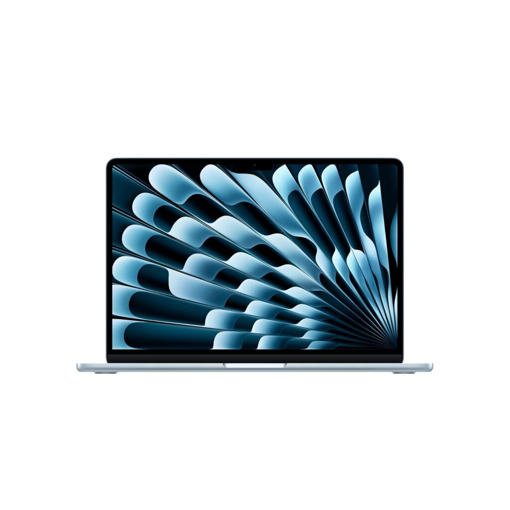 Apple 2025 MacBook Air (13-inch, Apple M4 chip with 10-core CPU and 10-core GPU, 24GB Unified Memory, 512GB) - Sky Blue
