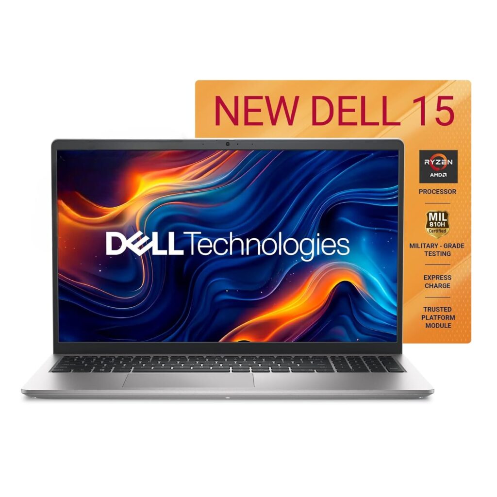 Dell Inspiron 3535, AMD Ryzen 5-7530U, 16GB RAM, 512GB SSD, FHD WVA IPS 15.6"/39.62 cm, Windows 11, MSO'24, Platinum Silver, 1.67kg, 120Hz, Standard Keyboard, 15 Month McAfee, Thin & Light Laptop