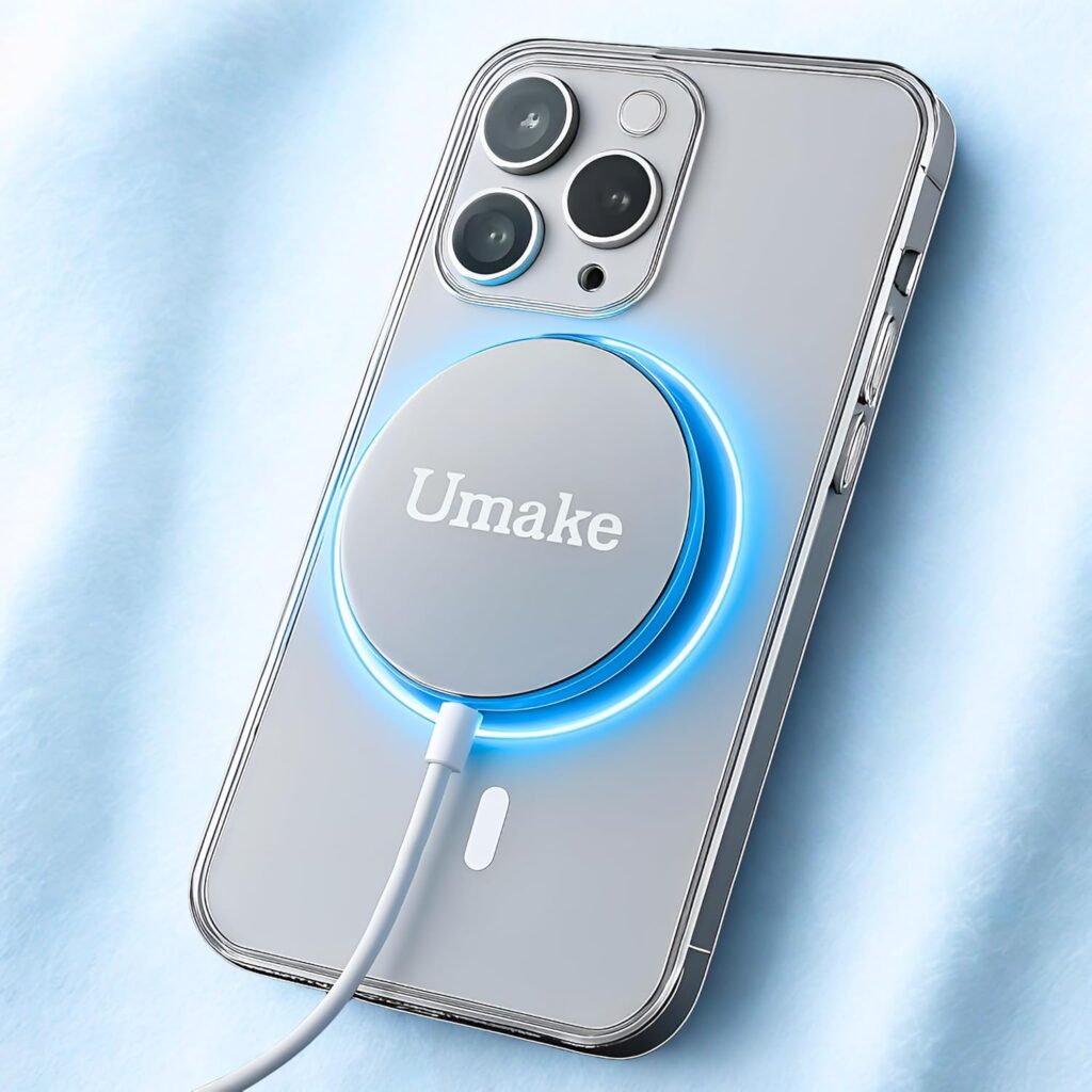 15W Qi Certified Wireless Charging Pad – Fast Charger Compatible with iPhone 15/14/13/12/11/X/XS, Compatible with Samsung Galaxy S24/S23/S22/S21/S20/Note 20/10, Compatible with OnePlus 12/11/10/9.