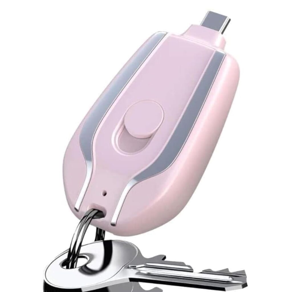 Mini Power Emergency Pod - Your Portable 1500 mAh Keychain Charger with Overcharging Protection (Colour Depand On Stock)