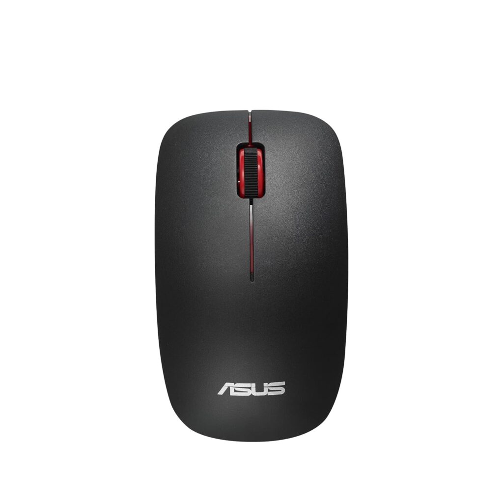 ASUS WT300 Wireless Ergonomic USB Mouse, Ambidextrous Design, Up to 1600 Dpi, Compact & Lighweight Mouse,2.4GHz Nano Dongle, Up to 15 Months of Battery Life - Black