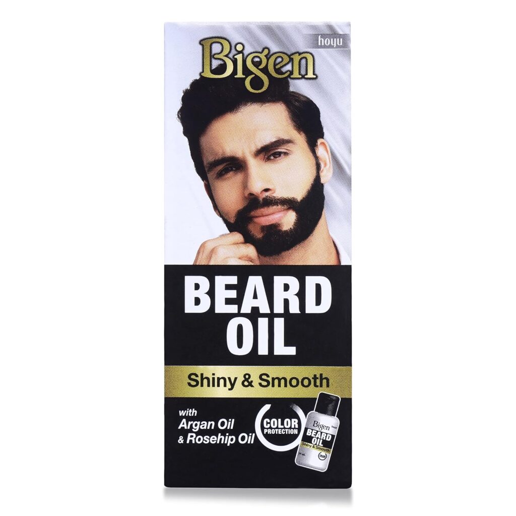 Bigen Beard Growth Oil For Men For Longer & Thicker Beard With Argan & Rose Hip Oil, Boosts Hair Growth, Shining, Smooth & Even Beard, Protects Colour, Nourishes & Keeps Hair Soft, 30ml
