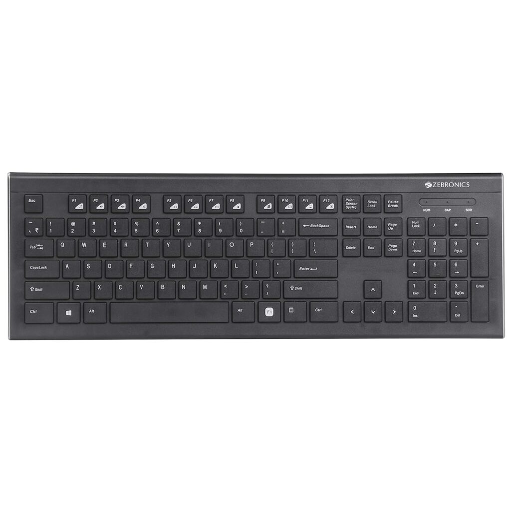 Zebronics Zeb- DLK01 USB Multimedia Keyboard(Black)