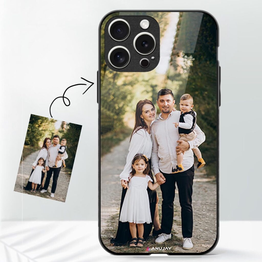 ANUJAY Customized Back Cover for iPhone 15 Pro Max| Custom Design Phone Back Case Cover for iPhone 15 Pro Max| iPhone 15 Pro Max Personalized My Name Printed Mobile Cover