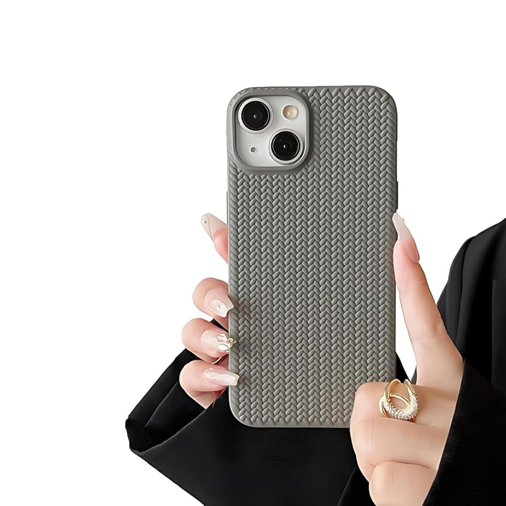 Aa TrendX Silicone Back Case Compatible for iPhone 14 Plus, Soft-Touch Phone Back Cover for Apple iPhone 14 Plus/Camera Protection/Hard Edge/Premium Back Case Cover/ (Gray)