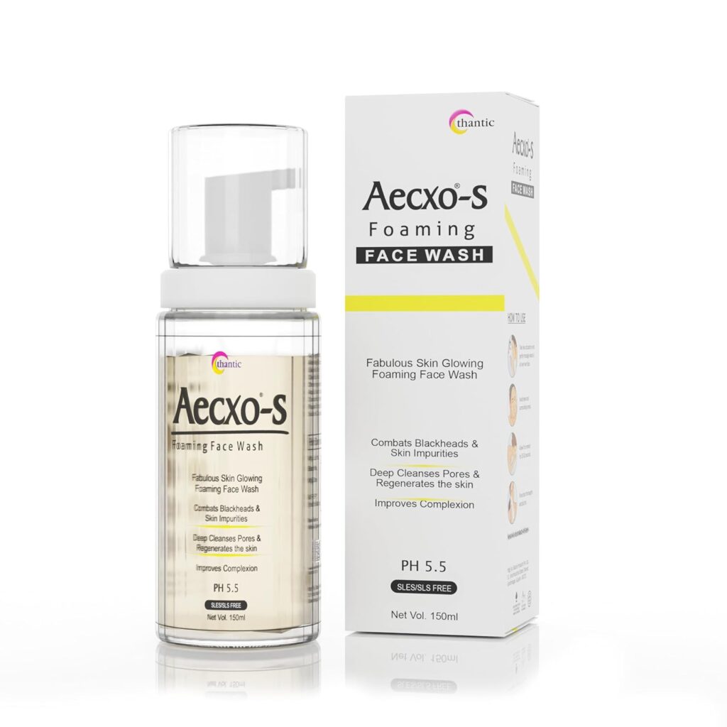 Aecxo S 2% Salicylic Acid Face Wash For Acne Prone & Oily Skin | Gentle Face Wash Enriched With Papaya Extract To Combat Black Heads & Impurities (150ml)