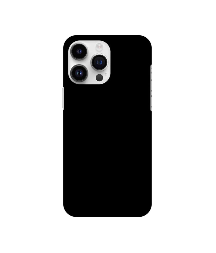 Amazon Brand- Solimo Basic Case for Apple iPhone 14 Pro Max (Plastic_Black)