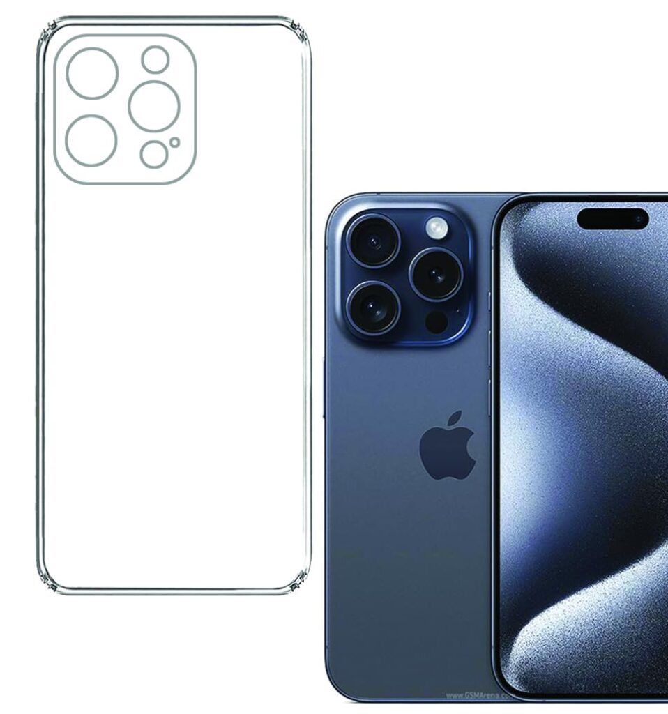 Amazon Brand - Solimo iPhone 15 Pro Max Back Cover | Slim Soft Back Case for iPhone 15 Pro Max (Transparent)