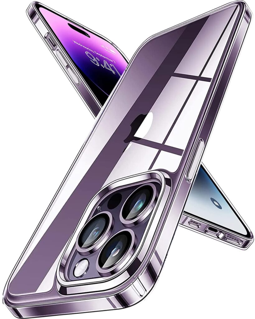 Amozo Basic Case for iPhone 14 Pro Max (Thermoplastic Polyurethane_Clear)