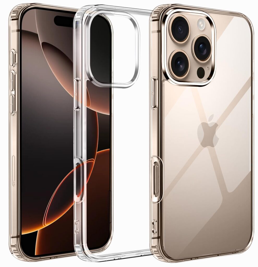 Amozo for iPhone 16 Pro Max Back Case Cover |Ultra Hybrid Camera and Drop Protection Back Case Cover for iPhone 16 Pro Max - (Polycarbonate|Clear)