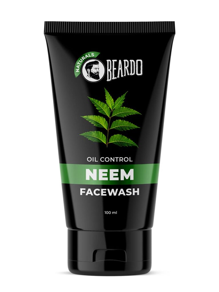 Beardo Purifying Neem Face Wash for Oil Control, 100ml | Soothes & Heals | Daily facewash for men | Face Wash For Oily Skin Acne, Pimple And Oil Control With Glowing Skin