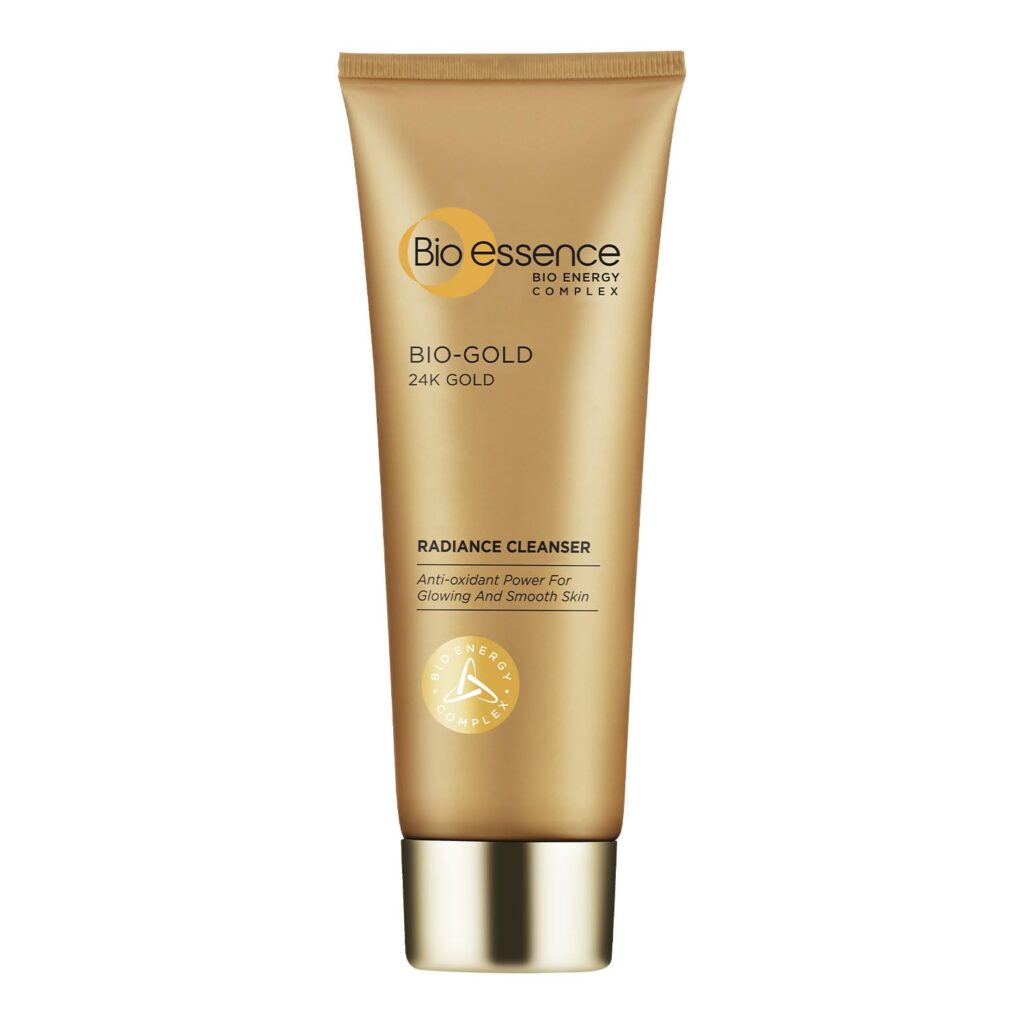 Bio Essence 24K Gold Radiance Face Cleanser, Niacinamide Face Wash for Women, Collagen Amino Acid, Hydrating Face Cleanser for Glowing Skin, Ideal for All Skin Types, Antioxidant, Anti Ageing, 100g