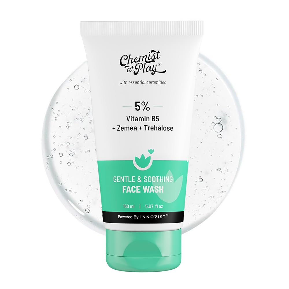 Chemist at Play Gentle & Soothing Facewash | 100% soap & fragrance-free| Cleanses, soothes, refreshes & hydrates| Strengthens skin barrier | 150ml