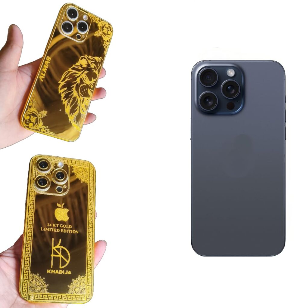 Customize for iPhone 14 Pro Max Luxury Golden Cover, Back Case with Camera Protection Compatible with iPhone 14 Pro Max, Printed Back Cover Case - Customize Mobile Back Cover