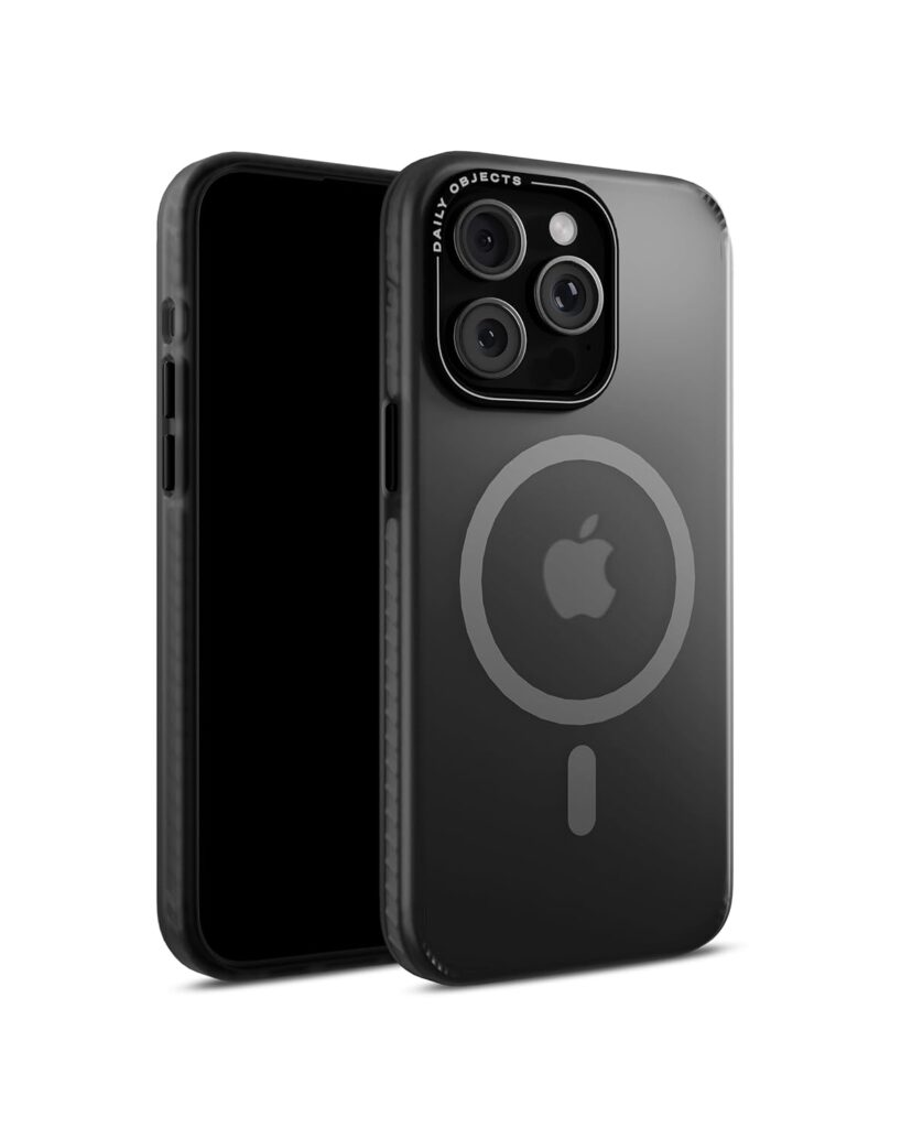 DailyObjects Black Nimbus Slim Magnetic Protective Cover Compatible with iPhone 14 Pro Max | MagSafe | Camera & Body Protection|Anti Scratch Resistant|Precise Cutouts Modern Design|Wireless Charging