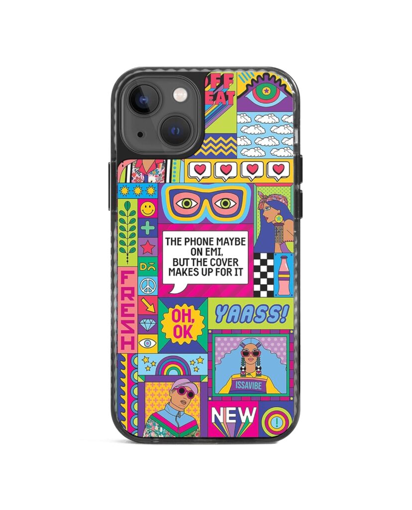 DailyObjects Case for iPhone 14 Plus Compatible with Mag-Safe Wireless Charging, Stride 2.0 Phone on EMI Slim Shockproof Back Cover with Inner Magnetic Ring