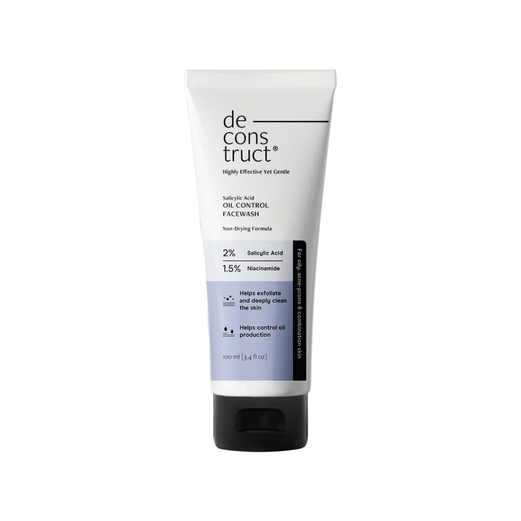 Deconstruct Salicylic Acid Oil Control Face Wash with Niacinamide | Facewash for Men & Women | 100ml