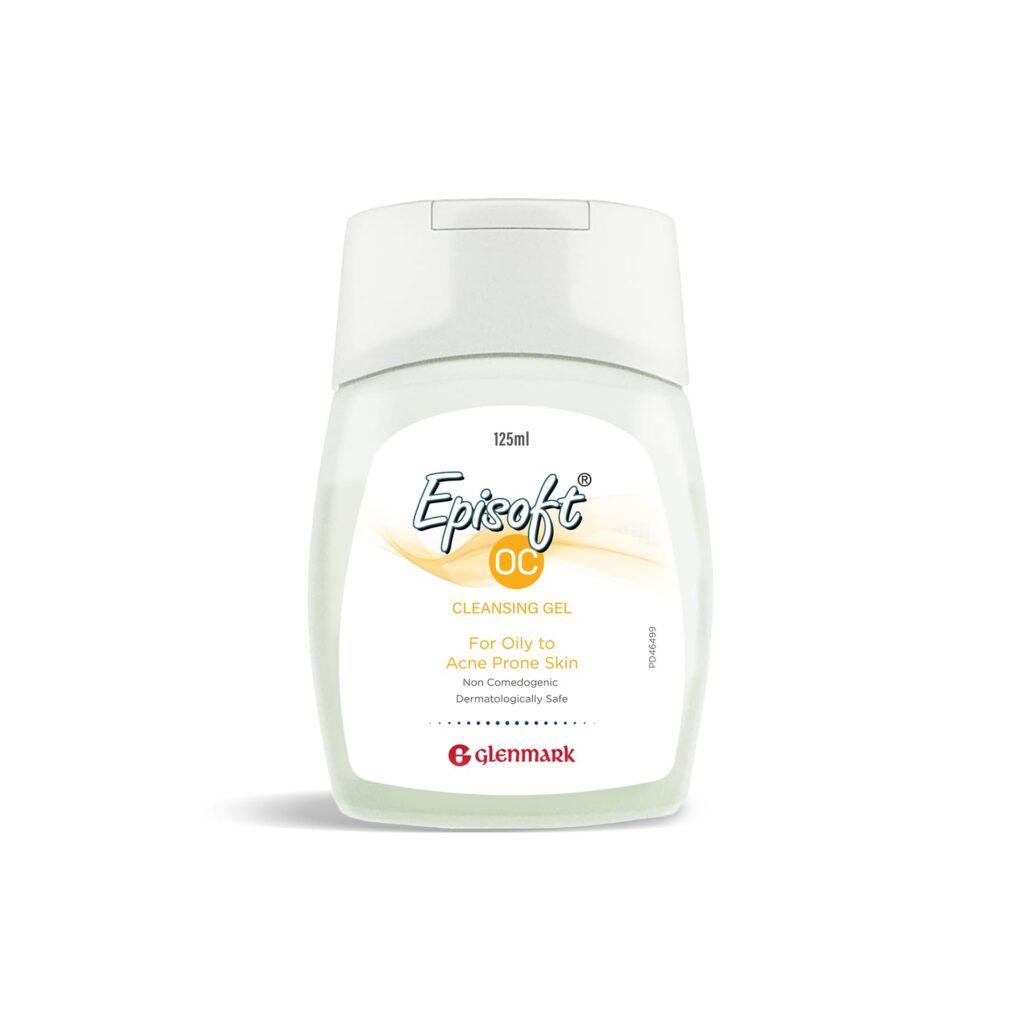 Episoft OC Cleansing Gel | For Oily, Combination & Normal Skin | Daily Facewash | Cleanser for Acne Prone Skin | Dermatologist Prescribed | Suitable for Men & Women | 125ml