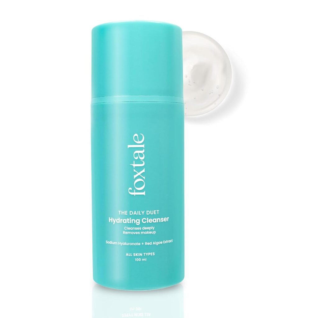 Foxtale Gentle Hydrating Face Wash with Hyaluronic Acid, Vitamin B5 | Deep Pore Cleansing | Dirt Control | Make-up Remover | Cleanser For Men & Women | All Skin Types | 100 ml