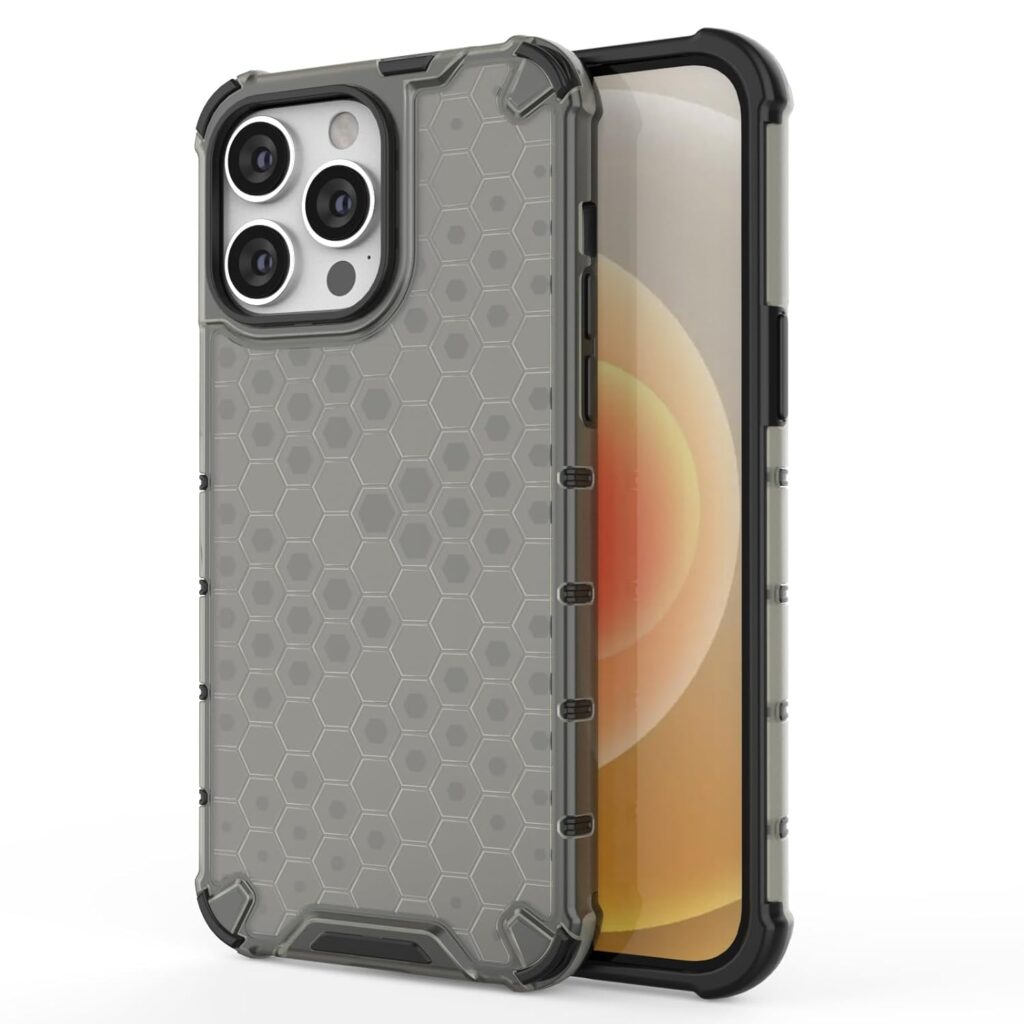 Glaslux Bumper Back Case Cover for iPhone 14 Pro Max - Black