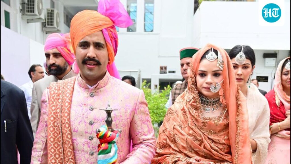Himachal minister Vikramaditya weds Amreen Sekhon in Chandigarh