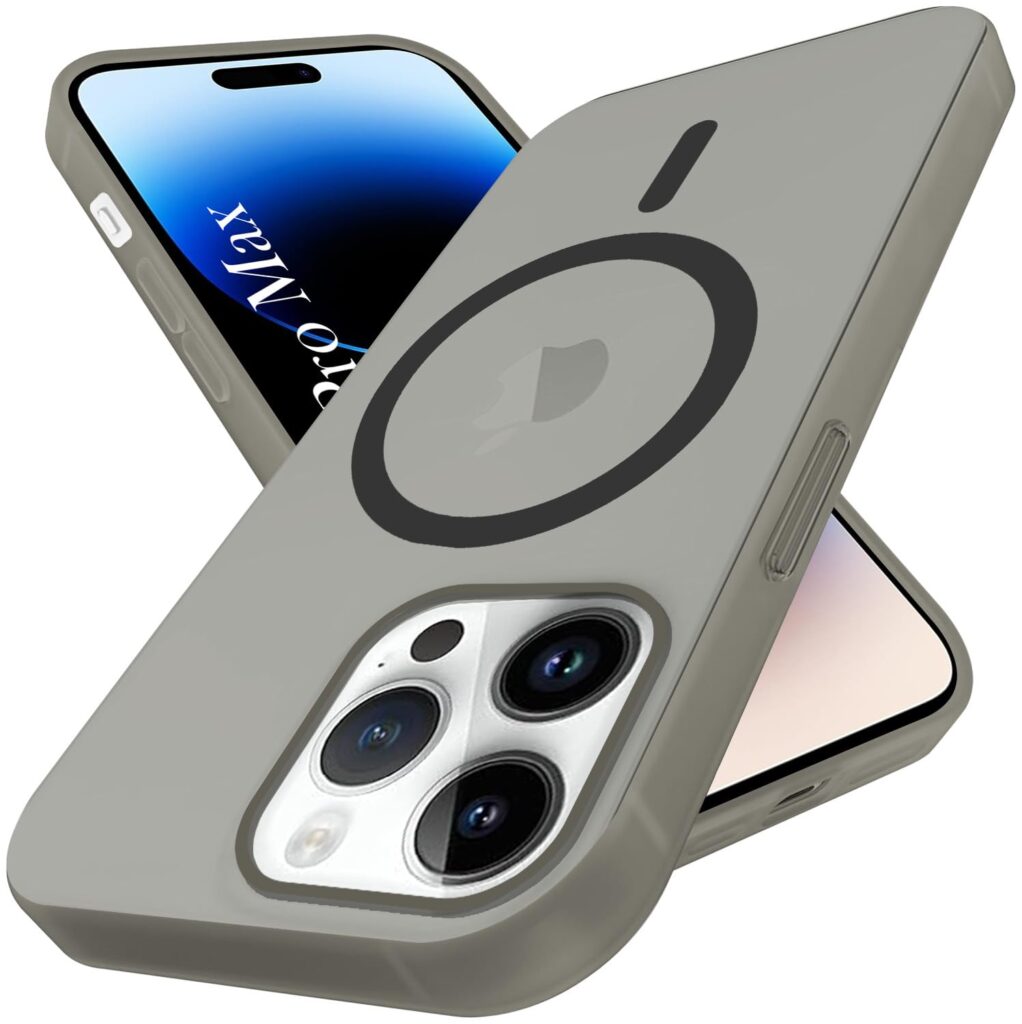 Jkobi Back Cover Case for Apple iPhone 14 Pro Max (Frosted Matte Feel | MagSafe Compatible Wireless Charging | Polycarbonate Material)