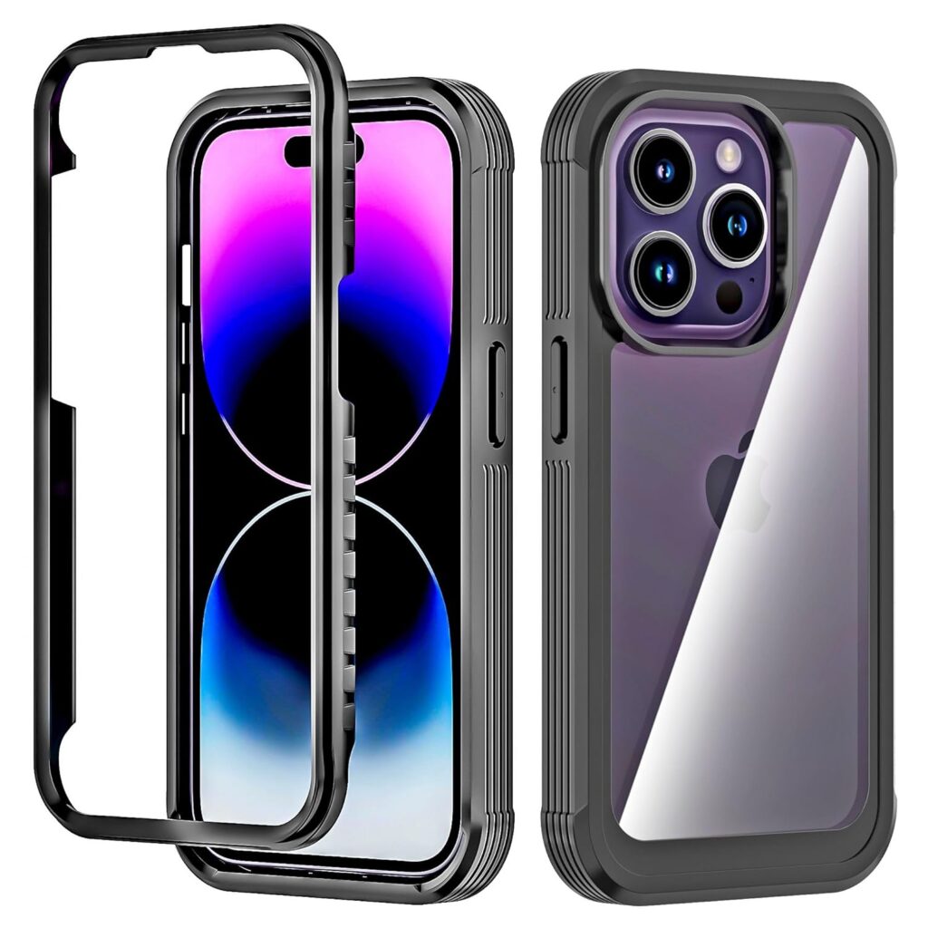 KLD® Ultra Hybrid Bumper Case Designed for Apple iPhone 14 Pro Max Clear Armor Cover Slim Fit Ultimate Protection Maximus Series, Full Body Protection
