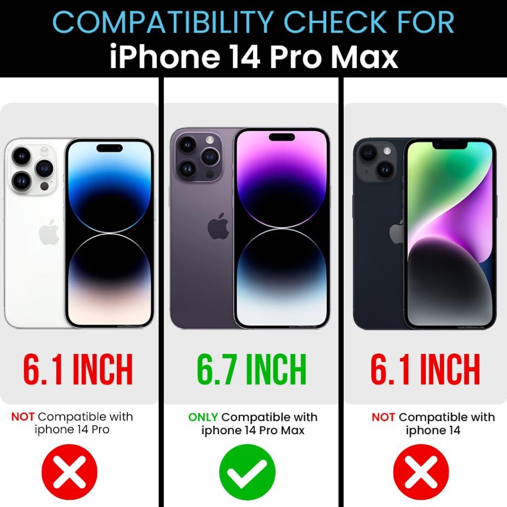 MILLION CASES Back Cover Case for iPhone 14 Pro Max Glossy Electroplating Logo Cut Case(Black)