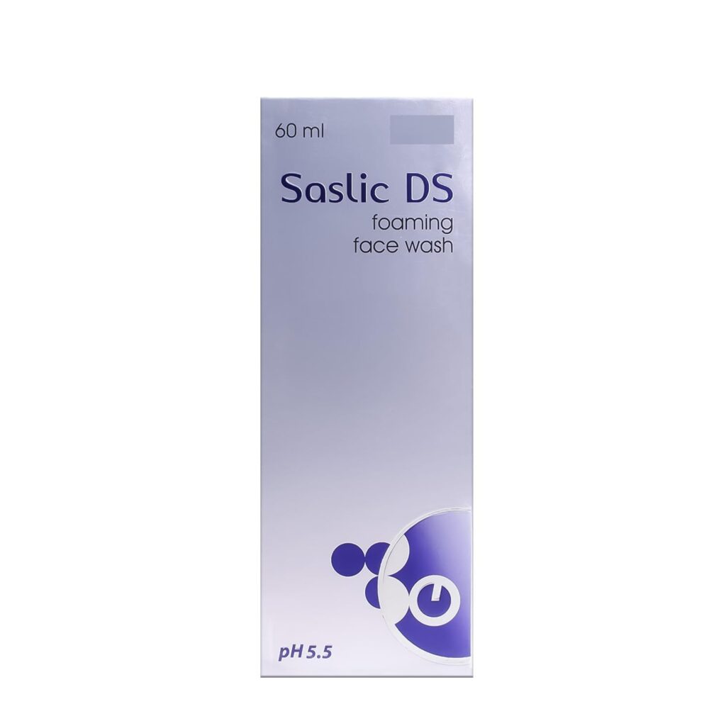 New Saslic DS Foaming Face Wash with 2% Salicylic Acid for Oily & Acne-Prone Skin – Dermatologist Recommended – 60ml